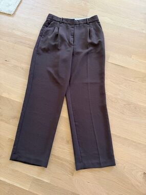 Wilfred Brown Straight-Leg Trousers
